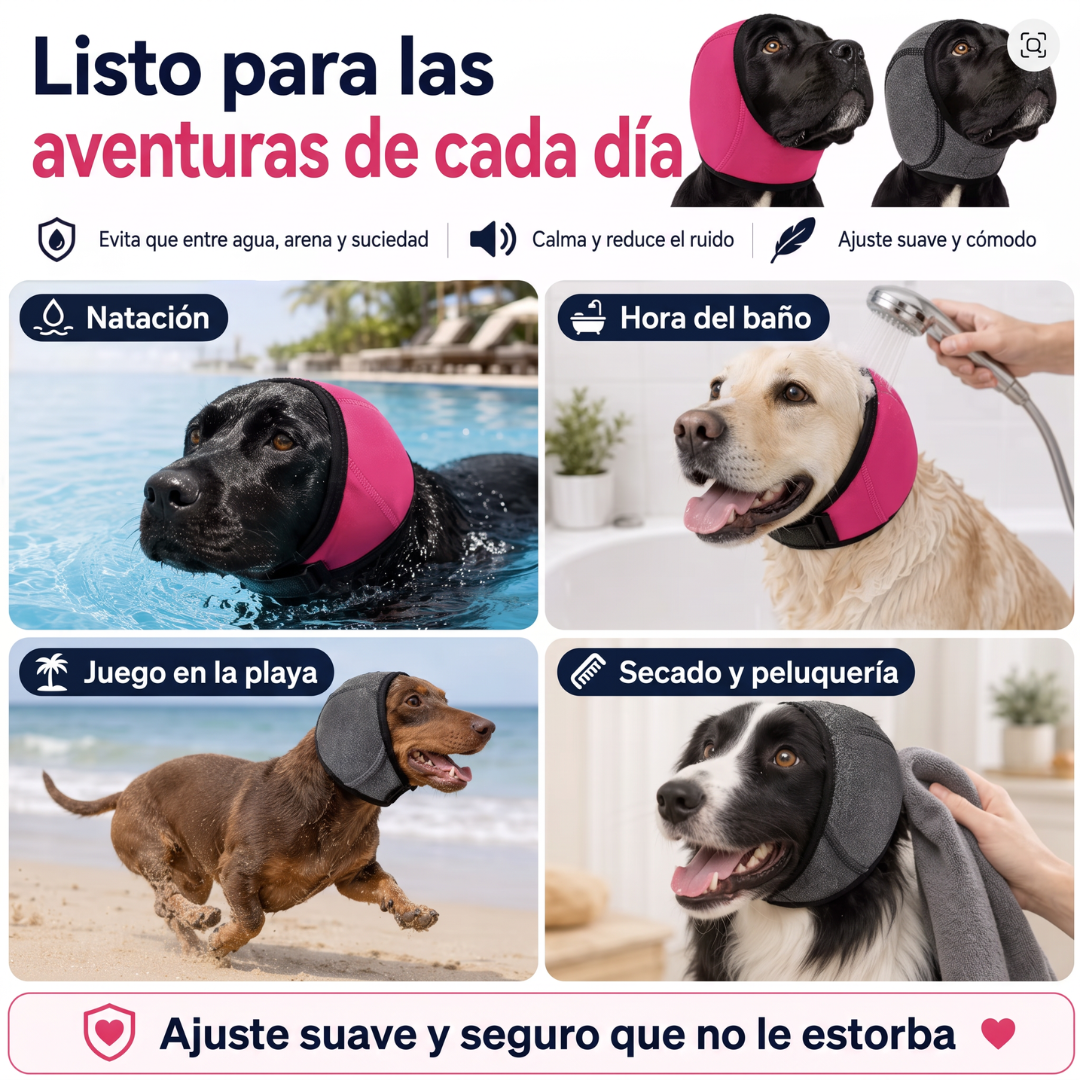 Orejeras antiruido para perros nerviosos